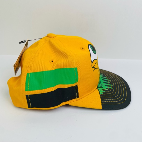 Volcom 'Happy Colors' Yellow Green Black Baseball Cap Hat Snapback Kids OSFM - Picture 2 of 9